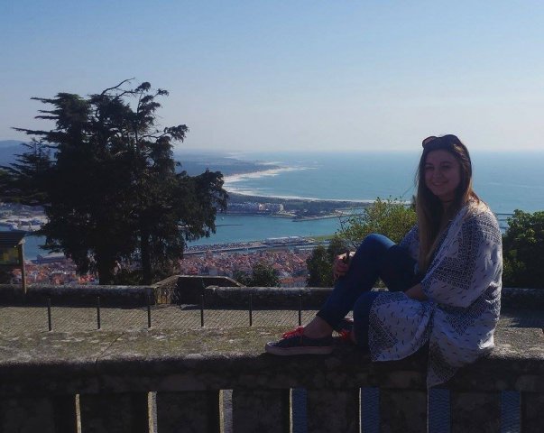 Vlada Kuznietsova i Vitalii Kondrenko, studenci studiów magisterskich z zarządzania PWSTE w Jarosławiu podczas studiów w ramach programu Erasmus+ w Escola Superior de Tecnologias de Fafe - Portugalia