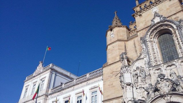 Vlada Kuznietsova i Vitalii Kondrenko, studenci studiów magisterskich z zarządzania PWSTE w Jarosławiu podczas studiów w ramach programu Erasmus+ w Escola Superior de Tecnologias de Fafe - Portugalia