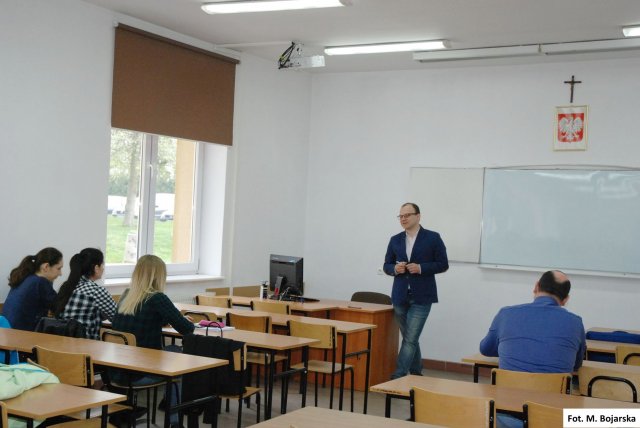 Profesor z Uniwersytetu Bankowości w Kijowie gościem PWSTE w Jarosławiu realizując program Erasmus+