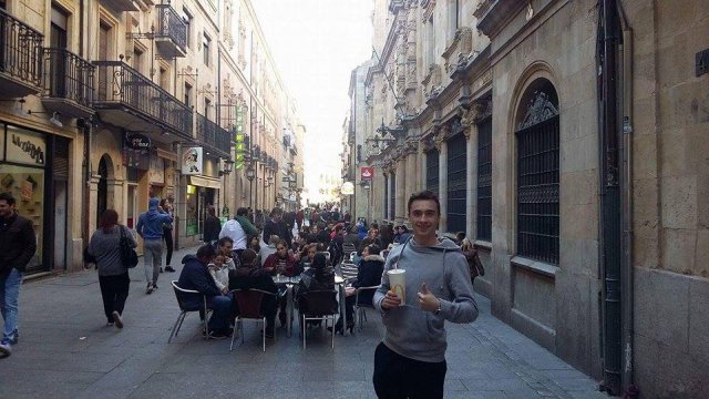Student studiów magisterskich z zarządzania PWSTE w Jarosławiu podczas semestru w ramach programu Erasmus+ w Escola Superior de Tecnologias de Fafe - Portugalia