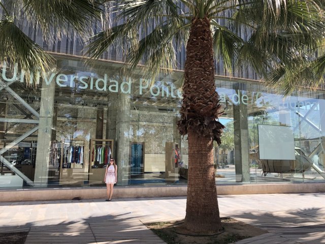 Jola Krasula podczas studiów na Universidad Politécnica de Cartagena z Erasmusem+ w semestrze letnim 2017/2018
