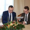 Podpisanie umowy o współpracy między PWSTE i Partium Christian University z siedzibą w Oradei w Rumunii
