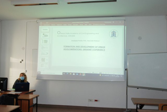 Associate Prof. Anastasiia Pandas, PhD z odeskiej Państwowej Akademii Budownictwa i Architektury w PWSTE w Jarosławiu w ramach programu Erasmus+ - 25-29.10.2021 r.