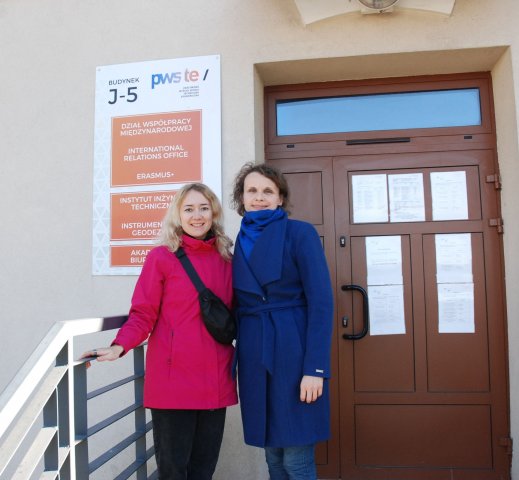 Associate Prof. Anastasiia Pandas, PhD z odeskiej Państwowej Akademii Budownictwa i Architektury w PWSTE w Jarosławiu w ramach programu Erasmus+ - 25-29.10.2021 r.