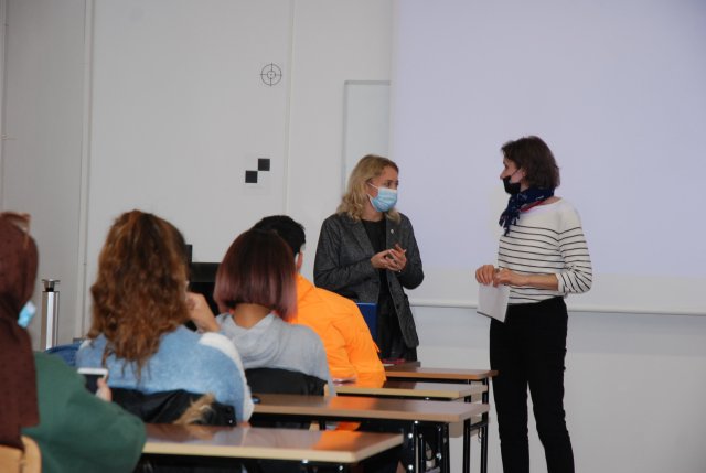 Associate Prof. Anastasiia Pandas, PhD z odeskiej Państwowej Akademii Budownictwa i Architektury w PWSTE w Jarosławiu w ramach programu Erasmus+ - 25-29.10.2021 r.