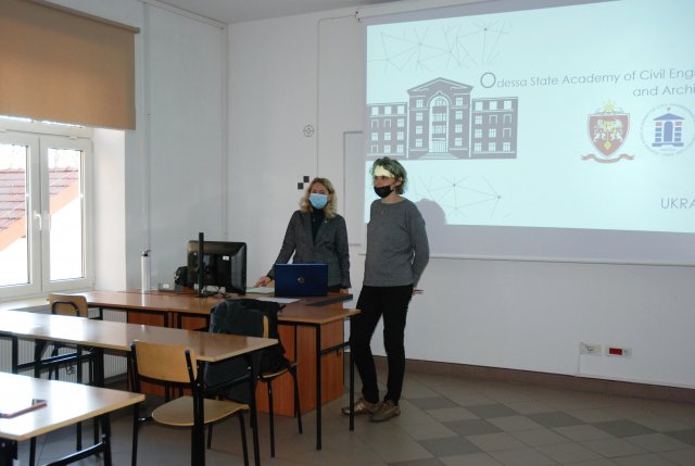 Associate Prof. Anastasiia Pandas, PhD z odeskiej Państwowej Akademii Budownictwa i Architektury w PWSTE w Jarosławiu w ramach programu Erasmus+ - 25-29.10.2021 r.