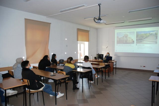 Associate Prof. Anastasiia Pandas, PhD z odeskiej Państwowej Akademii Budownictwa i Architektury w PWSTE w Jarosławiu w ramach programu Erasmus+ - 25-29.10.2021 r.