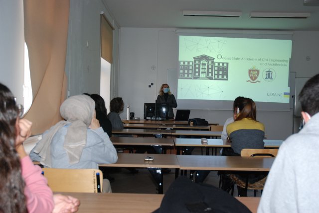 Associate Prof. Anastasiia Pandas, PhD z odeskiej Państwowej Akademii Budownictwa i Architektury w PWSTE w Jarosławiu w ramach programu Erasmus+ - 25-29.10.2021 r.