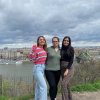 Erasmus+ students at PWSTE: Gizem Gözde Süzgün, Songül Orhan and Rojin Denli while traveling abroad