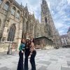 Erasmus+ students at PWSTE: Gizem Gözde Süzgün, Songül Orhan and Rojin Denli while traveling abroad