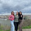 Erasmus+ students at PWSTE: Gizem Gözde Süzgün, Songül Orhan and Rojin Denli while traveling abroad