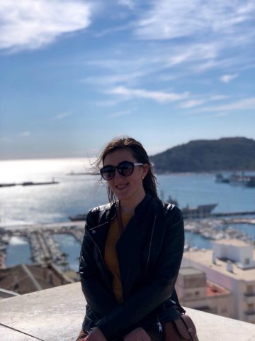 Mariia Klak, studentka PWSTE podczas semestru letniego 2017/2018 na Universidad Politécnica de Cartagena w ramach programu Erasmus+