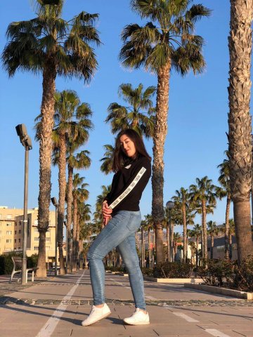 Mariia Klak, studentka PWSTE podczas semestru letniego 2017/2018 na Universidad Politécnica de Cartagena w ramach programu Erasmus+