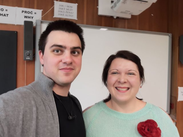 Nazarii Lobov na studiach z Erasmusem+ na czeskim Uniwersytecie Jana Ewangelisty Purkyniego w Uściu nad Łabą – semestr letni 2018/2019