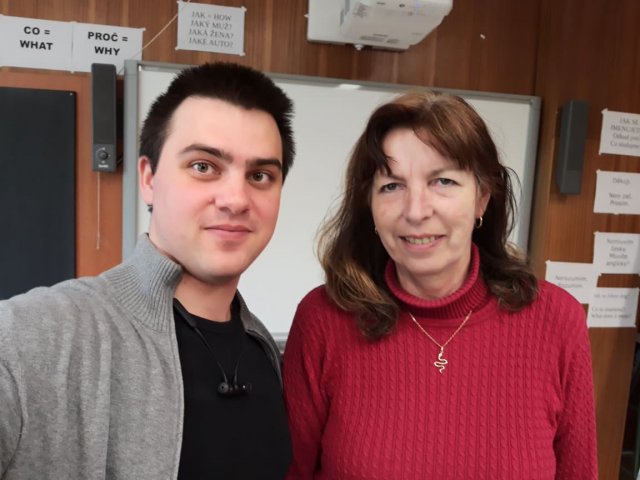 Nazarii Lobov na studiach z Erasmusem+ na czeskim Uniwersytecie Jana Ewangelisty Purkyniego w Uściu nad Łabą – semestr letni 2018/2019