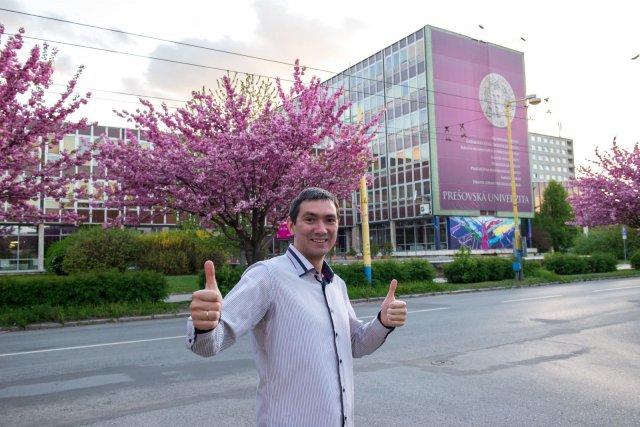 Vitalii Tokarenko podczas wymiany w ramach Erasmusa+ na University of Presov na Słowacji w okresie 01.02-30.06.2016 r.
