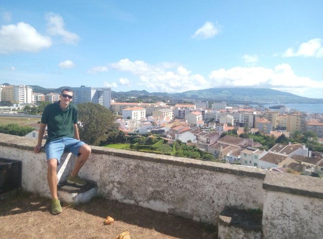 Vladyslav Talashchenko podczas studiów na University of the Azores w ramach programu Erasmus+ (semestr zimowy 2017/2018)